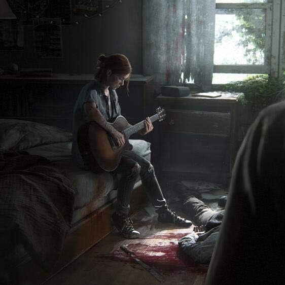 The Last of Us Part II gameplay screenshot - story cutscene