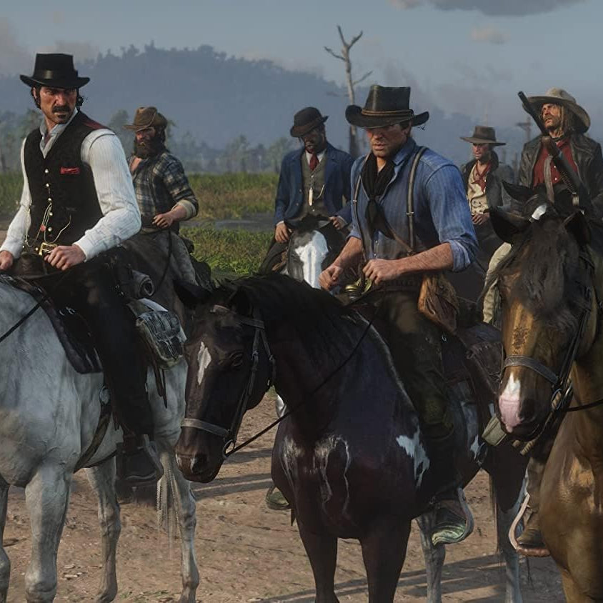 Red Dead Redemption 2 gameplay screenshot - wildlife and hunting
