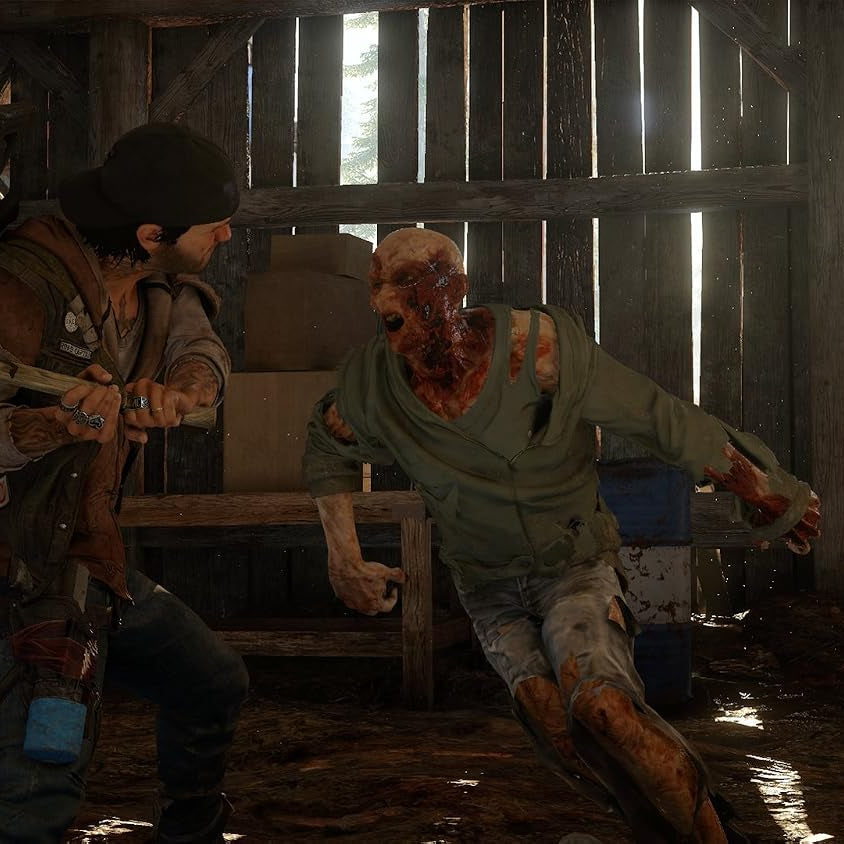 Days Gone back cover with game details