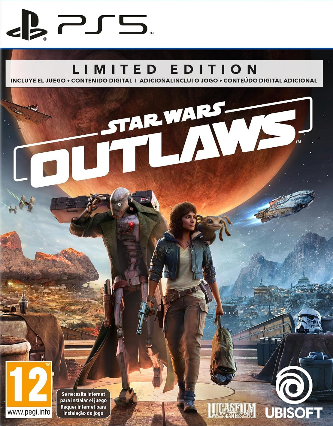 Star Wars Outlaws Gold Edition PS5 cover art