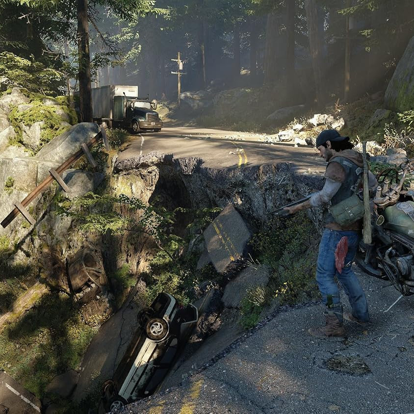 Days Gone gameplay screenshot - Deacon on motorcycle